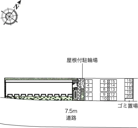 ★手数料０円★泉大津市我孫子　月極駐車場（LP）